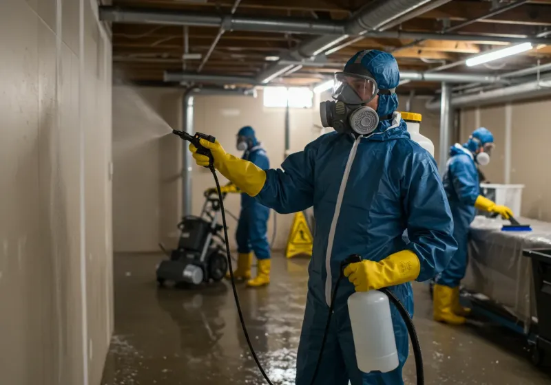 Basement Sanitization and Antimicrobial Treatment process in View Park-Windsor Hills, CA